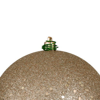 Vickerman 4" Oat Sequin Ball Ornament 6 per Bag