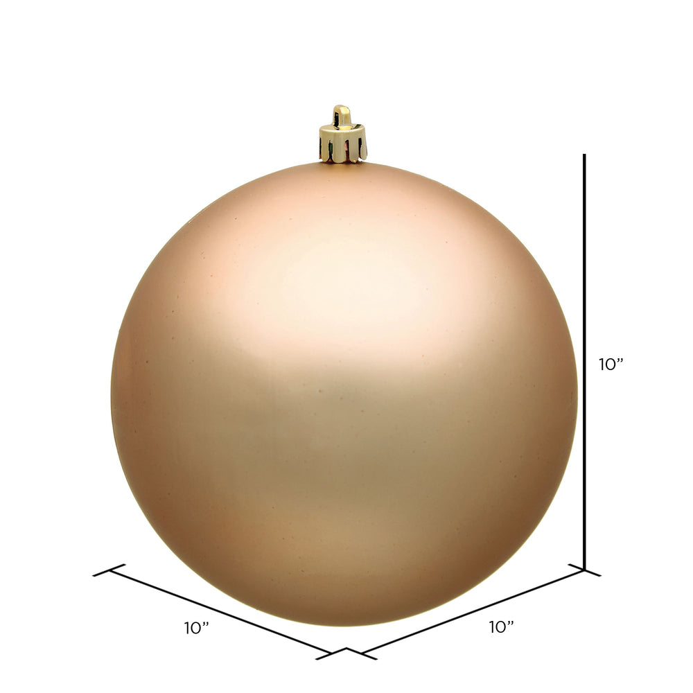 Vickerman 10" Café Latte Matte Ball Ornament