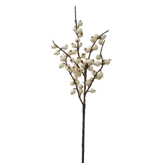 Vickerman 16" White Fall Wild Berry Artificial Christmas Pick 6/Bag Weather Resistant