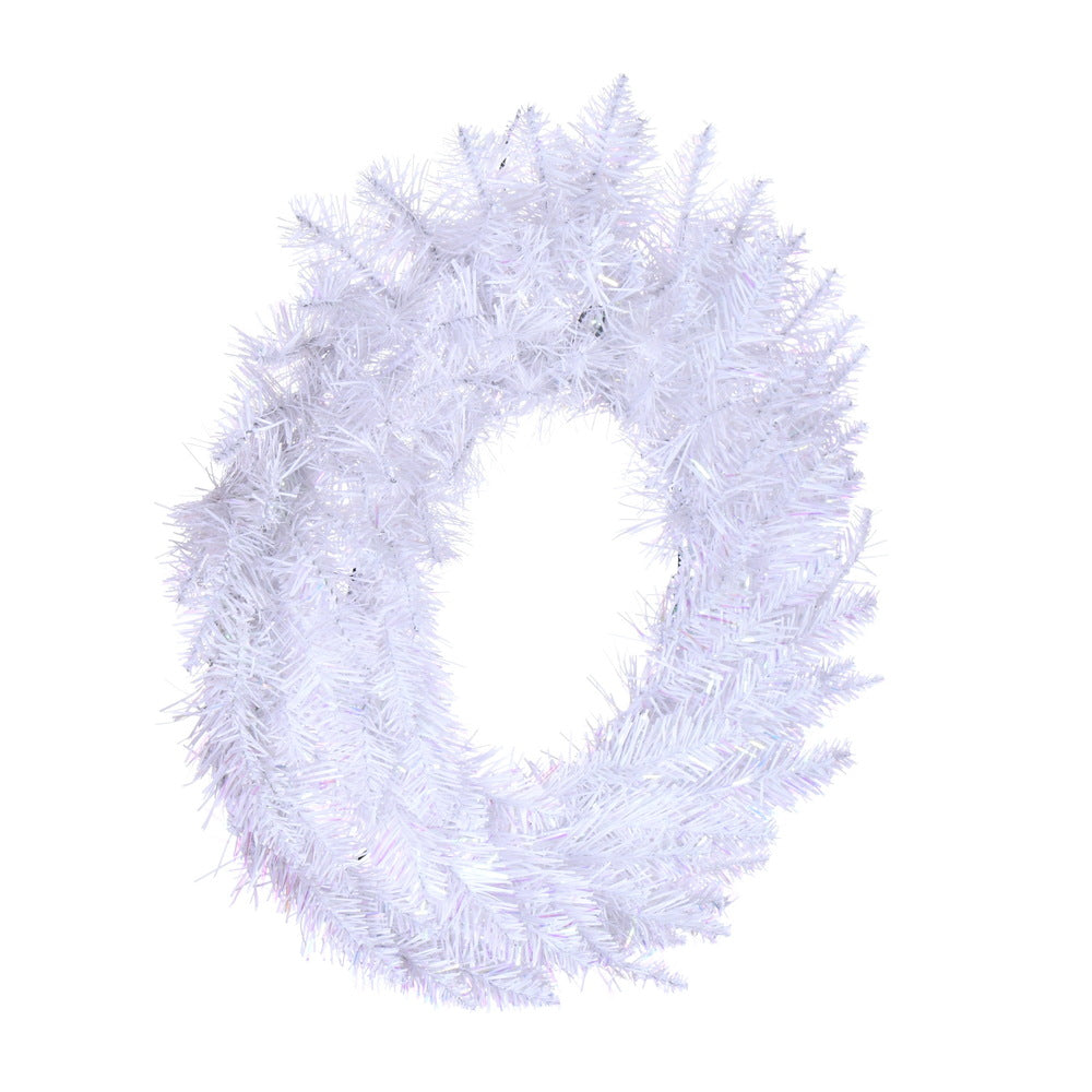 Vickerman 24" Sparkle White Spruce Artificial Christmas Wreath Unlit