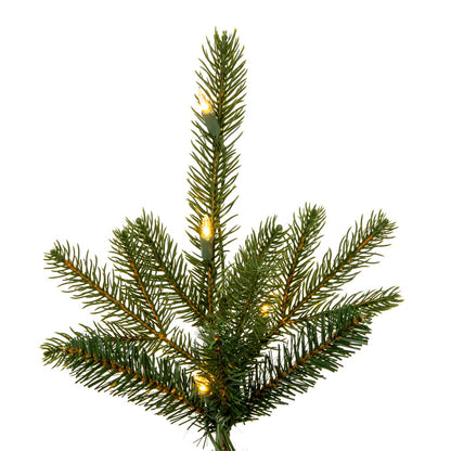 Vickerman 4' x 30" Winston Spruce Artificial Christmas Tree Dura-Lit® LED Warm White Mini Lights