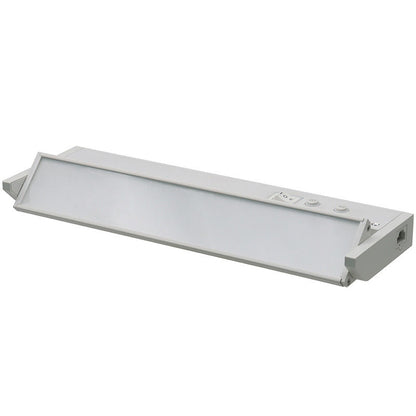 Westgate 12In Adj. Head Under Cab. 3Cct + 9 RGB Modes, Push-Button Control, Cords Incl., White, Undercabinet Lighting, 5W, 275 Lumens, 30K/40K/50K + RGB, White Finish None