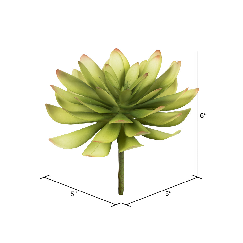 Vickerman 6" Artificial Assorted Succulent Picks Set of 3