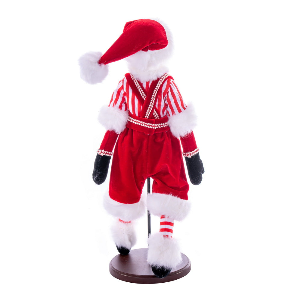 Vickerman 18" Red Peppermint Fairy Boy with Stand.