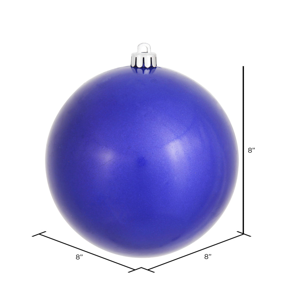 Vickerman 8" Cobalt Candy Ball Ornament