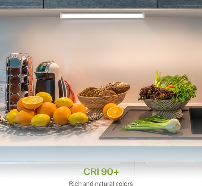 ASD Lighting LED Under Cabinet Bullnose 9" 3W 120V Dimmable CCT Selectable 3000/4000/5000K Hardwired, On/Off Switch, White ETL Energy Star