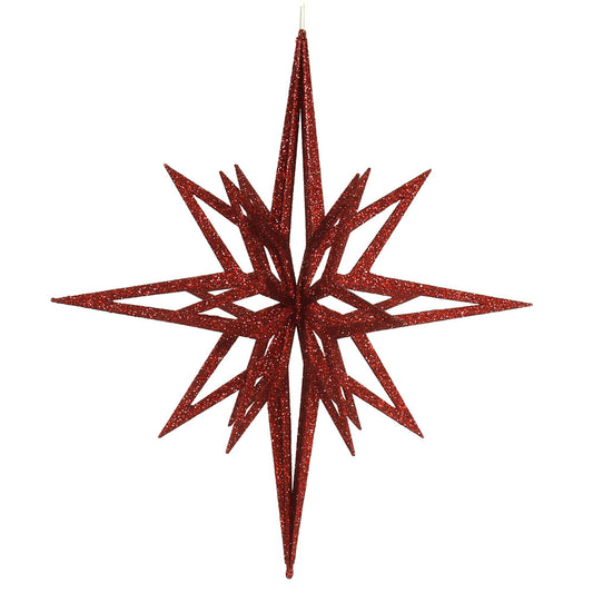 Vickerman 24" Red Iridescent Star Christmas Ornament