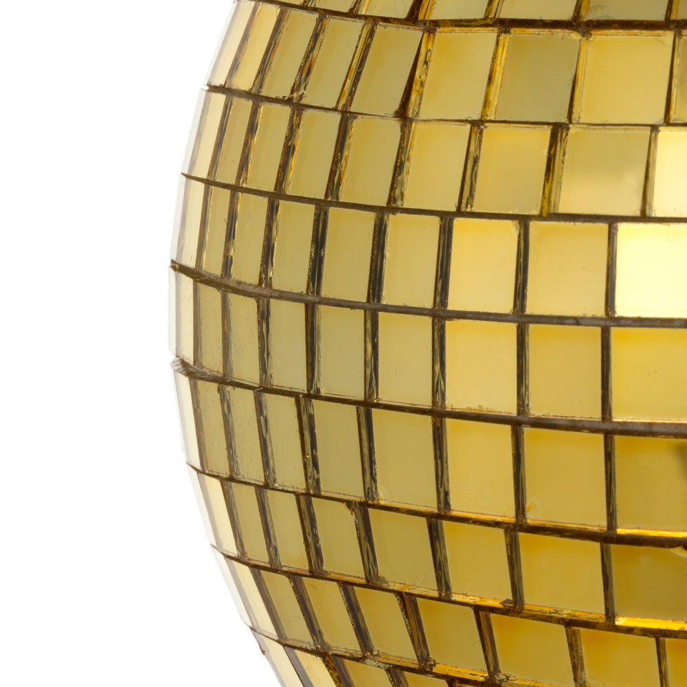 Vickerman 4" Gold Mirror Ball Ornament  6 per Bag