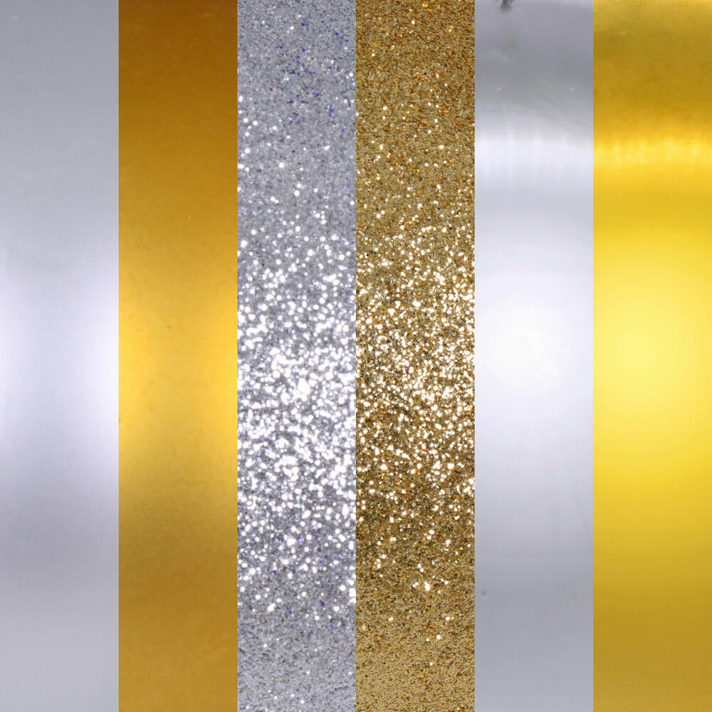 Vickerman 4" Gold and Silver Ornament Assortment 18 per box.
