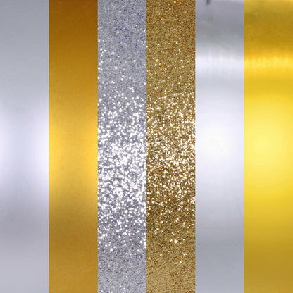 Vickerman 4" Gold and Silver Ornament Assortment 18 per box.