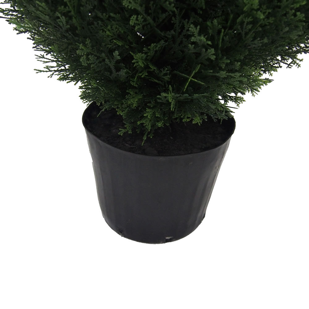 Vickerman 6' Artificial Potted Green Cedar Tree.