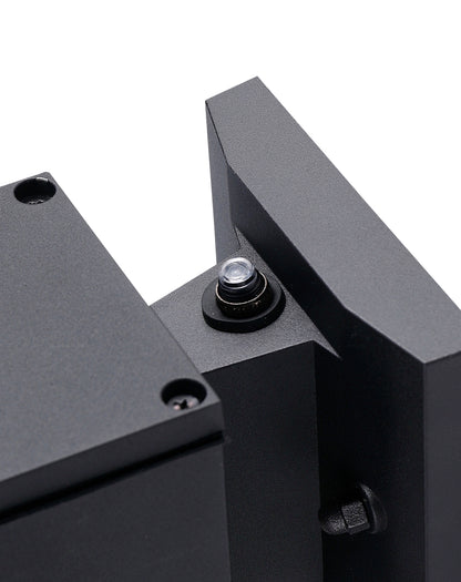 ASD Lighting LED Outdoor Wall Cylinder Square Up and Down 18W 120V 3000/4000/5000K with Photocell Black ETL