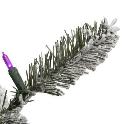 Vickerman 4.5' x 32" Kamas Fraser Fir  Artificial Christmas Tree Multi-colored Dura-Lit LED lights