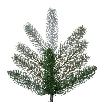 Vickerman 7.5' x 56" Frosted Danbury Spruce Artificial Unlit Christmas Tree.