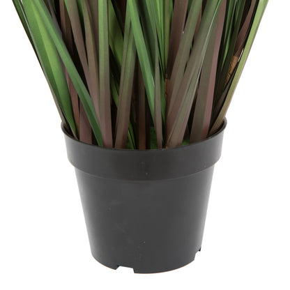 Vickerman 60" Artificial Potted Green Grass and Eucalyptus.