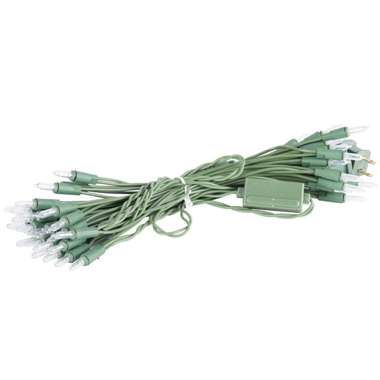 Vickerman 35 LED Multi-color Dura-Lit Light on Green Wire, 26' Christmas Light Strand