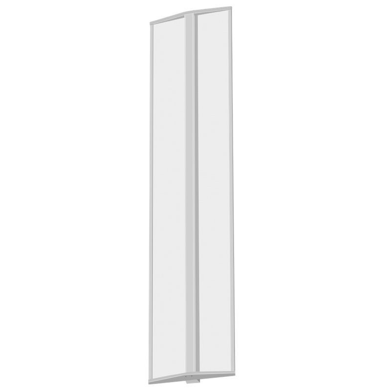 Westgate 48In Commercial Wall Sconce Clear Panel Select 20/30/40W 30/35/40K 110-277V 0-10V, Commercial Indoor Lighting, 20W/30W/40W, 85 Lumens/W, 30K/35K/40K, White Finish, 0-10V