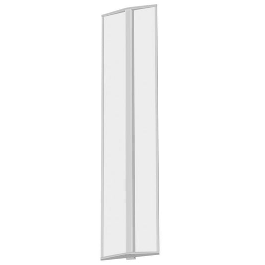 Westgate 48In Commercial Wall Sconce Clear Panel Select 20/30/40W 30/35/40K 110-277V 0-10V, Commercial Indoor Lighting, 20W/30W/40W, 85 Lumens/W, 30K/35K/40K, White Finish, 0-10V