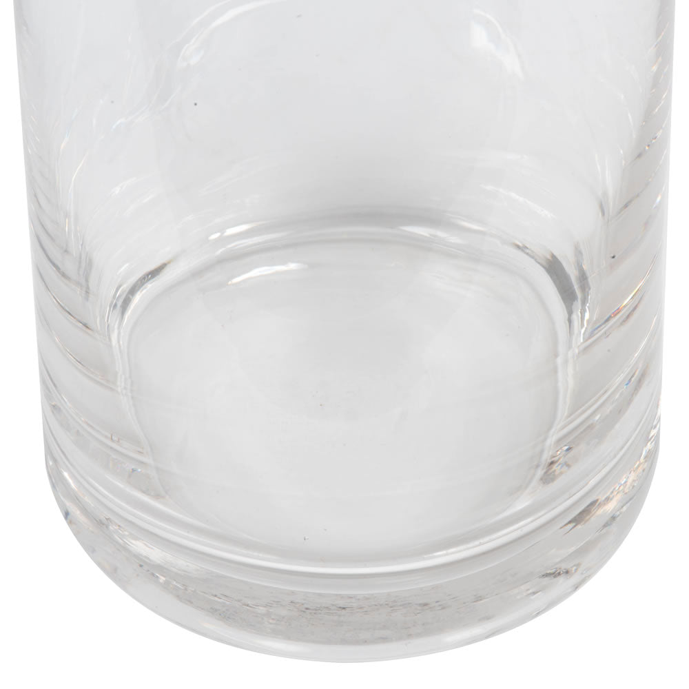 Vickerman 10" Clear Cylinder Glass Container. Includes two pieces per set.