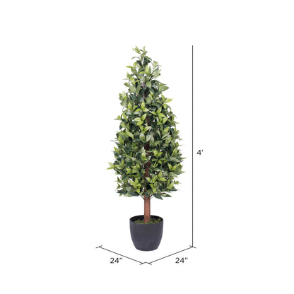 Vickerman 4' Artificial Bay Tree in Pot.