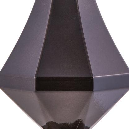 Vickerman 8" Gunmetal Candy Finish Diamond Finial Ornament Pack of 2