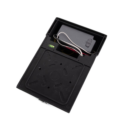 ASD Lighting LED Security Wallpack Power Adjustable 13/18/26W 120-277V CCT Selectable 3000/4000/5000K with Photocell and Battery back-up 4W, Clear Lens Black ETL
