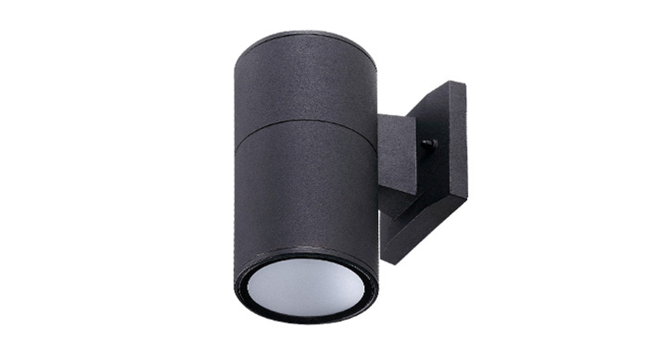 ASD Lighting LED Outdoor Wall Cylinder Round Up or Down 9W 120V Triac 3000/4000/5000K Black ETL