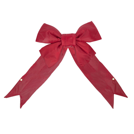 Vickerman 18" Red Nylon Outdoor Christmas Bow