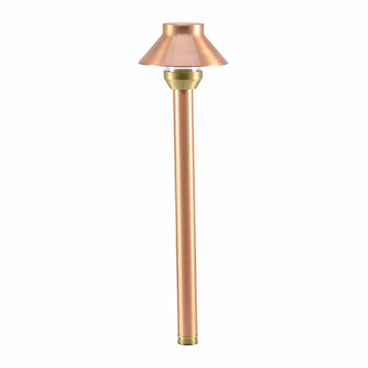 Westgate Area Light, Solid Copper, G4 JC Bi-Pin 12V/35W Max, Copper, 3 Ft. Cable & Non-Metallic Spike, Landscape Lighting , 3W, 200 Lumens, 3000K, Copper Finish