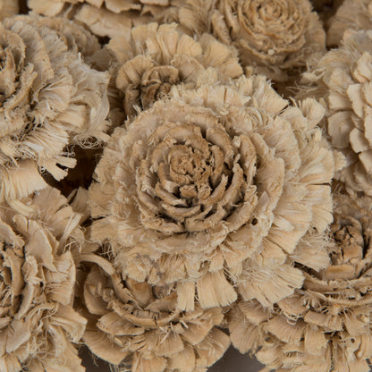 Vickerman Natural Botanicals 1.3"-1.75" Cedar Rose Bleached. Includes 50 pieces per polybag.