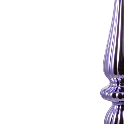 Vickerman 14" Lavender Shiny Finial Drop Christmas Ornament UV Treated with Drilled and Wired Cap 2 per bag