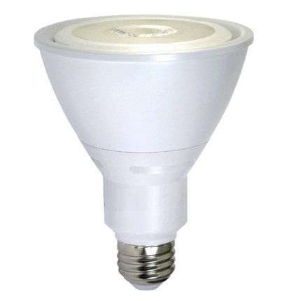 Damar PAR30 LED Long Neck Flood Light Bulb 15W 750 Lumen E26 Medium Base 3000K Soft White Ideal for Track & Recessed Spot Light Bulbs 120V 40° Beam Angle White Finish Pack of 6