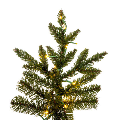 Vickerman 7.5' x 45" Natural Slim Fraser Fir Tree 3mm LED Color Changing Lights.