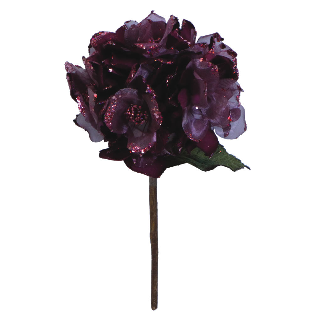 Vickerman 29" Mauve Velvet Hydrangea Artificial Christmas Pick