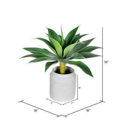 Vickerman 18" Artificial Potted Agave.