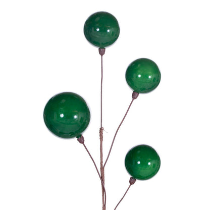 Vickerman 10' Green Pearl Branch Ball Wire Garland.