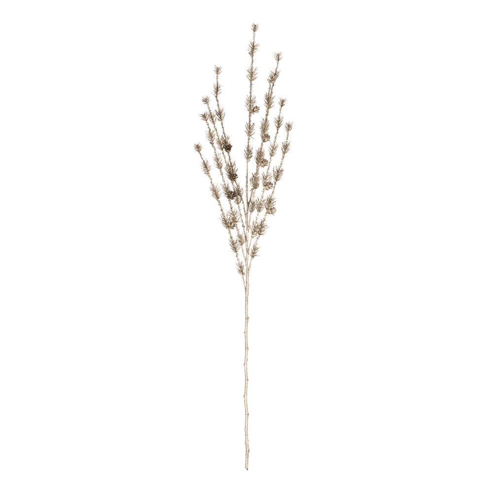 Vickerman 38" Artificial Champagne Needle Pine and Cone Spray. Includes 3 sprays per pack.