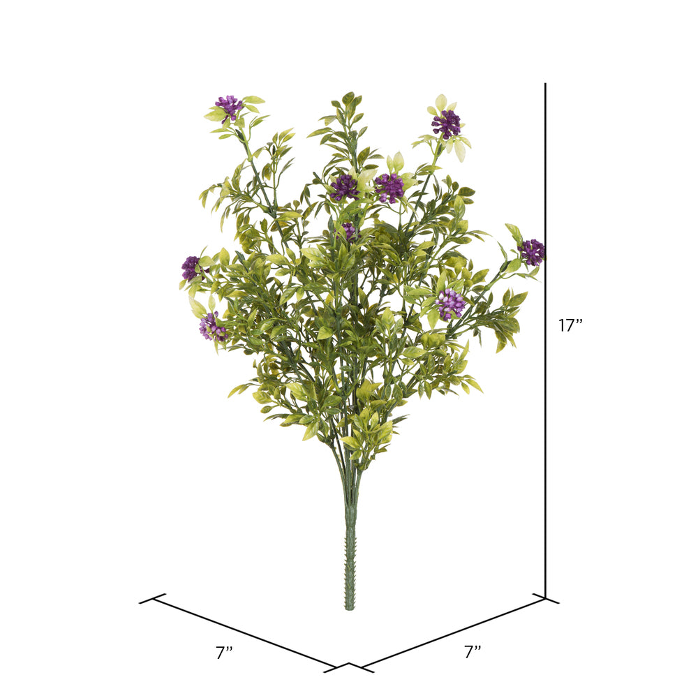 Vickerman 17" Artificial Green Pea Leaf Spray. Includes 2 sprays per pack.