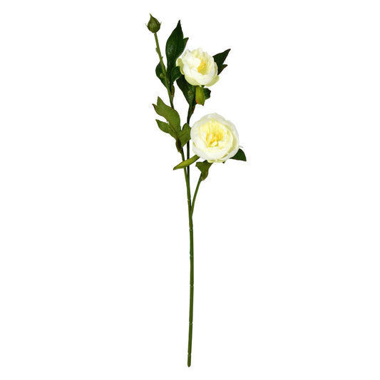 Vickerman 16" Artificial Cream Peony Spray. Includes 6 sprays per pack.