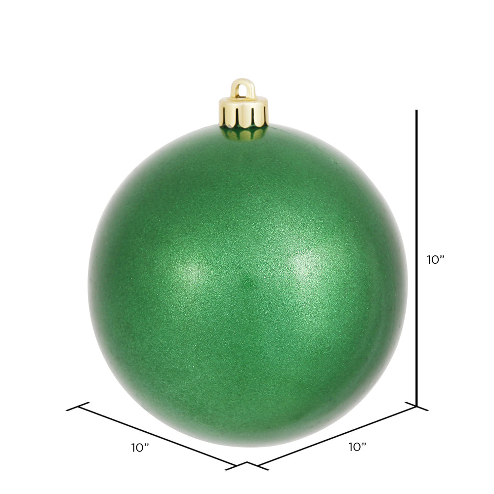 Vickerman 10" Green Candy Ball Ornament