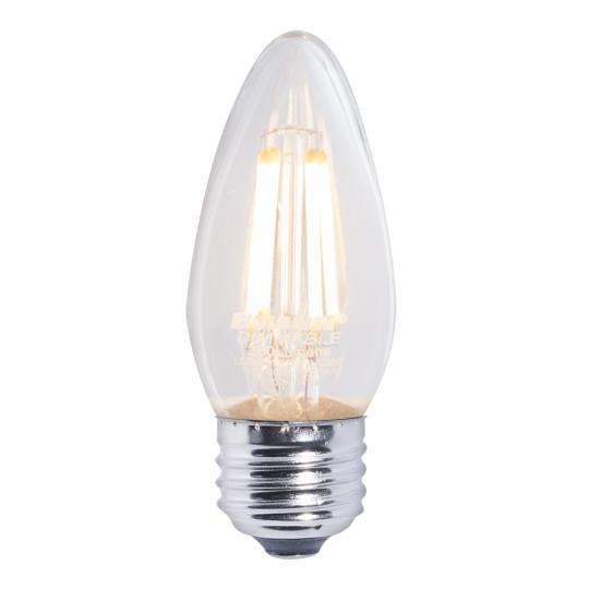 BULBRITE LED B11 MEDIUM SCREW (E26) 4W DIMMABLE FILAMENT LIGHT BULB 2700K/WARM WHITE 40W INCANDESCENT EQUIVALENT 4PK (776862)