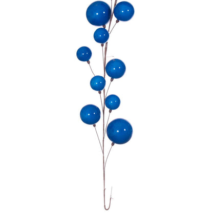 Vickerman 10' Blue Pearl Branch Ball Wire Garland.