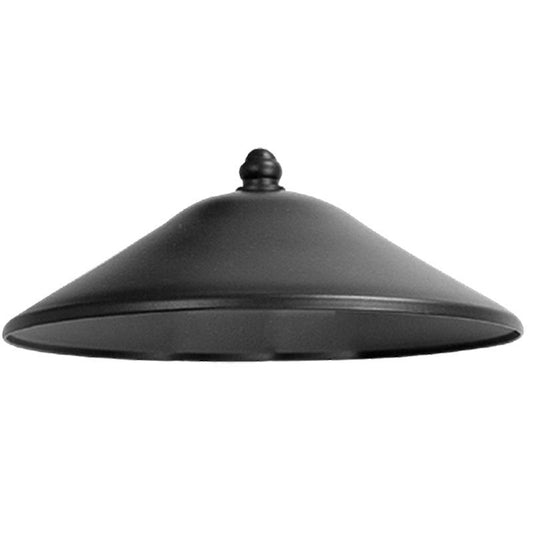 Westgate Model 21 Aluminum Path Light Cap, Black, Landscape Lighting, Bk Finish