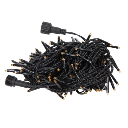 Vickerman 144 Orange LED Cluster Light Set 24' Christmas Light Set Black Wire