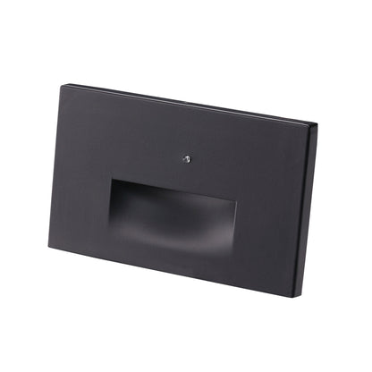 ASD Lighting LED Step Light Horizontal 3W 120V CCT Selectable 3000/4000/5000K with Photocell Oil Rubbed Bronze ETL
