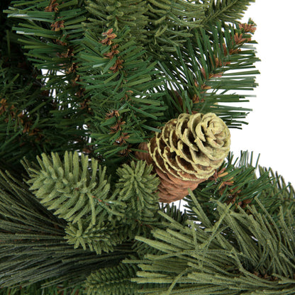 Vickerman 30" Emerald Mixed Fir Artificial Christmas Wreath Unlit