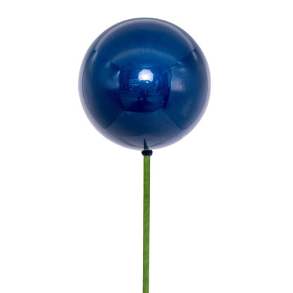 Vickerman 4" x 18" Midnight Blue Pearl Ball Ornament Stick 6 per bag.