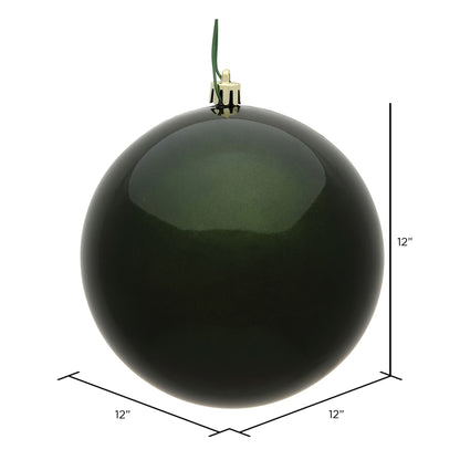 Vickerman 12" Moss Green Candy Ball Ornament
