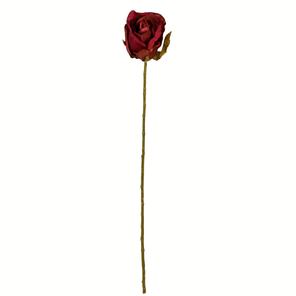 Vickerman 18" Artificial Burgundy Rose Stem 12 per Bag