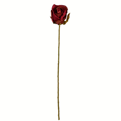 Vickerman 18" Artificial Burgundy Rose Stem 12 per Bag